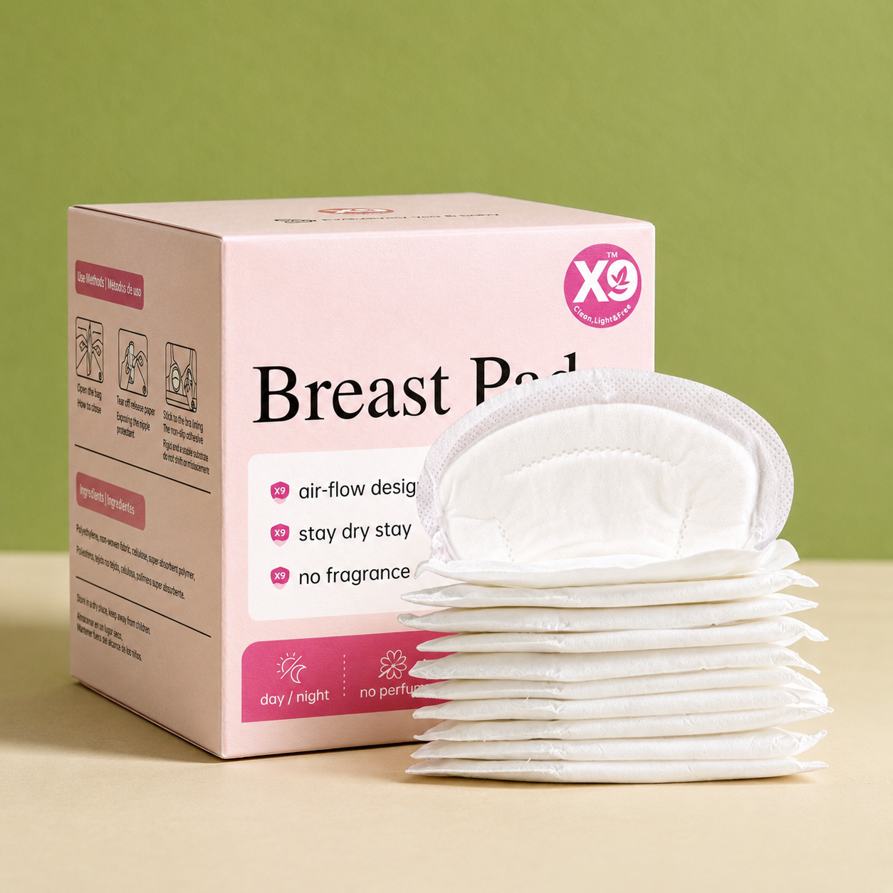 Disposable Breast Pads for Nursing Mothers - 115mm, 864 Count