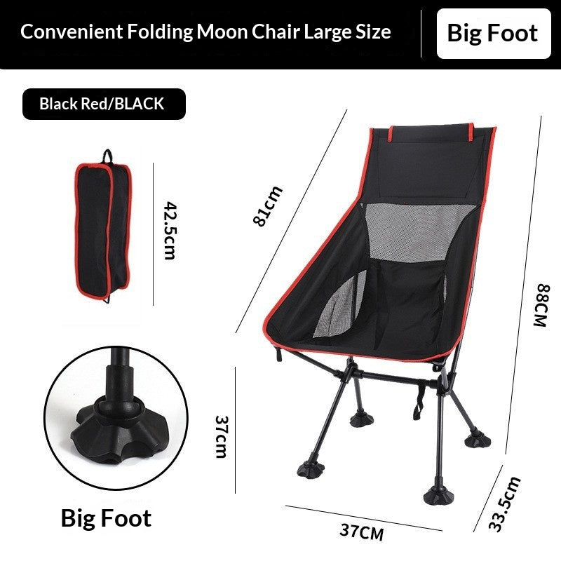 Outdoor Folding Chair with Mesh Backrest - Lightweight & Breathable for Garden & Patio