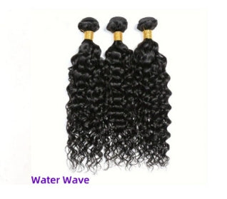 Human Hair Extension Bundles - Natural, Body Wave, Kinky Curly & Water Wave Styles