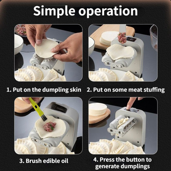 Automatic Dumpling Maker Machine - Easy Kitchen Dumpling Tool, White