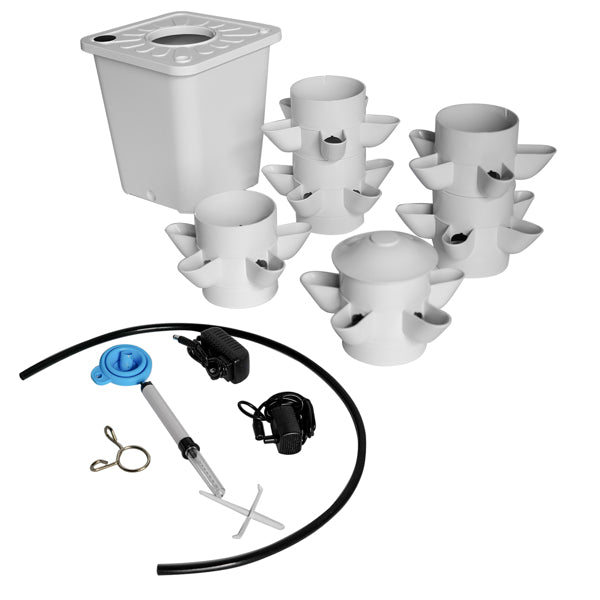 Indoor Hydroponic Planting System - Vertical Tower Garden for 30 Plants, White