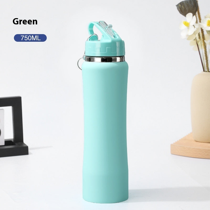 Double-Layer Stainless Steel Insulated Travel Mug - 500ML-750ML Portable Cup