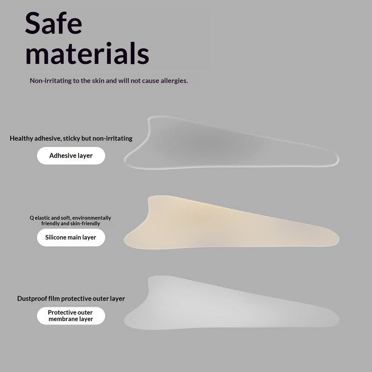 Seamless Private Post Bikini for Sensitive Skin - Invisible Silicone Nipple Covers