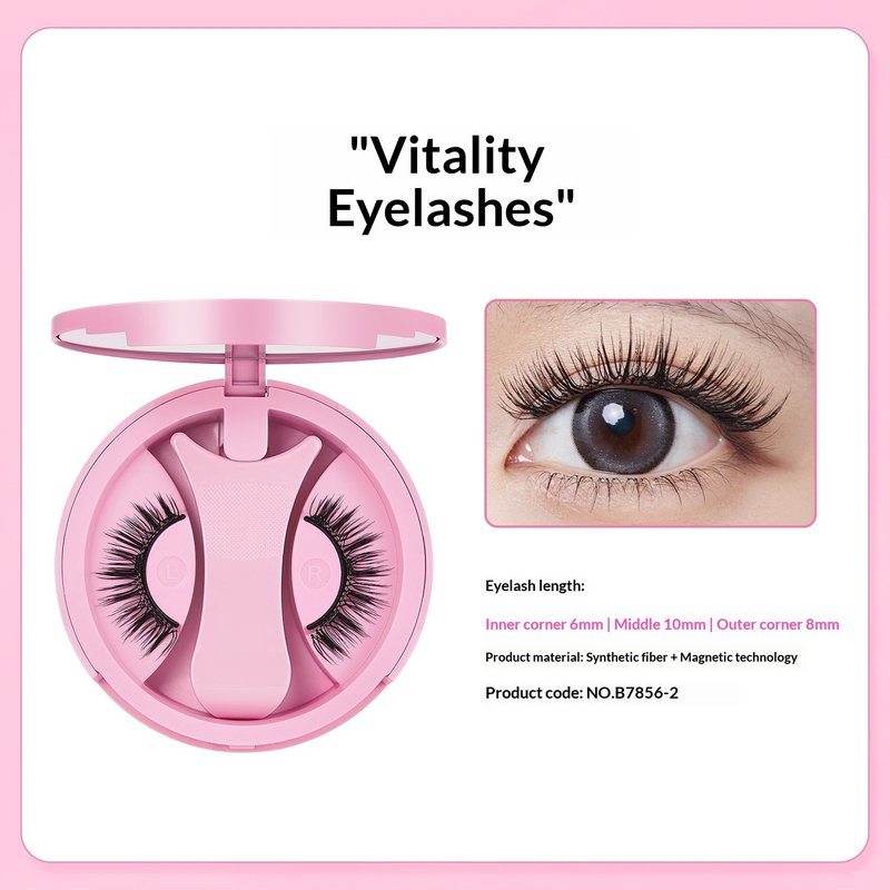 Magnetic False Eyelashes with Integrated Case - Various Styles