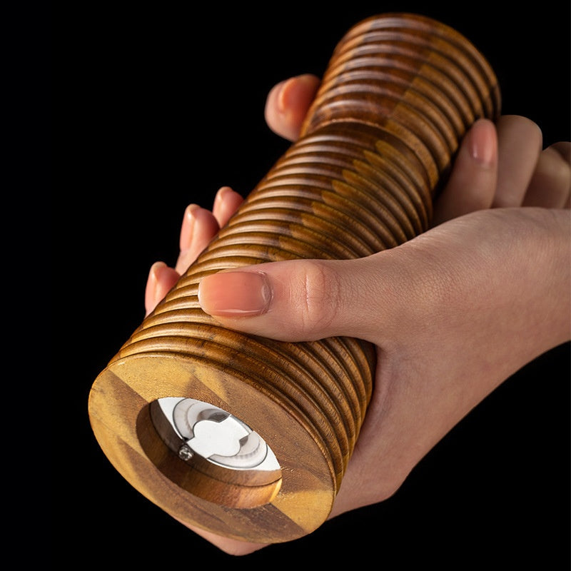 Manual Pepper Grinder 6-Inch Ceramic Spice Mill for Freshly Ground Pepper & Seeds