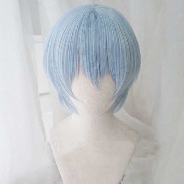 Layered Short Hair Cosplay Wig - Multi Color