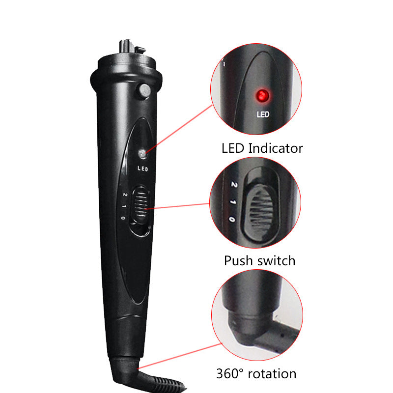 Multifunctional 6-in-1 Ceramic Hair Curler Set with Interchangeable Barrels