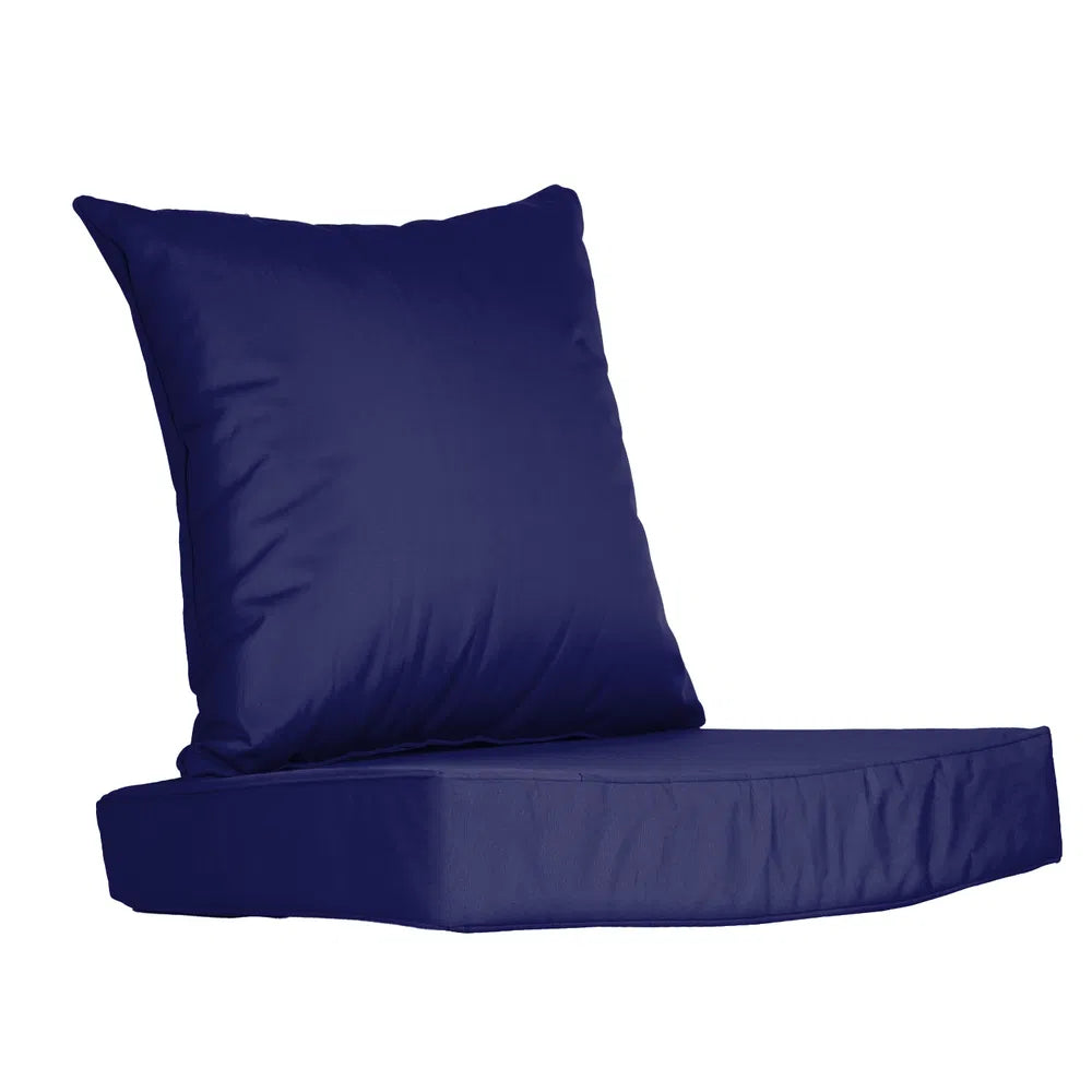 Waterproof Outdoor Seat Cushion Set with Removable Cover