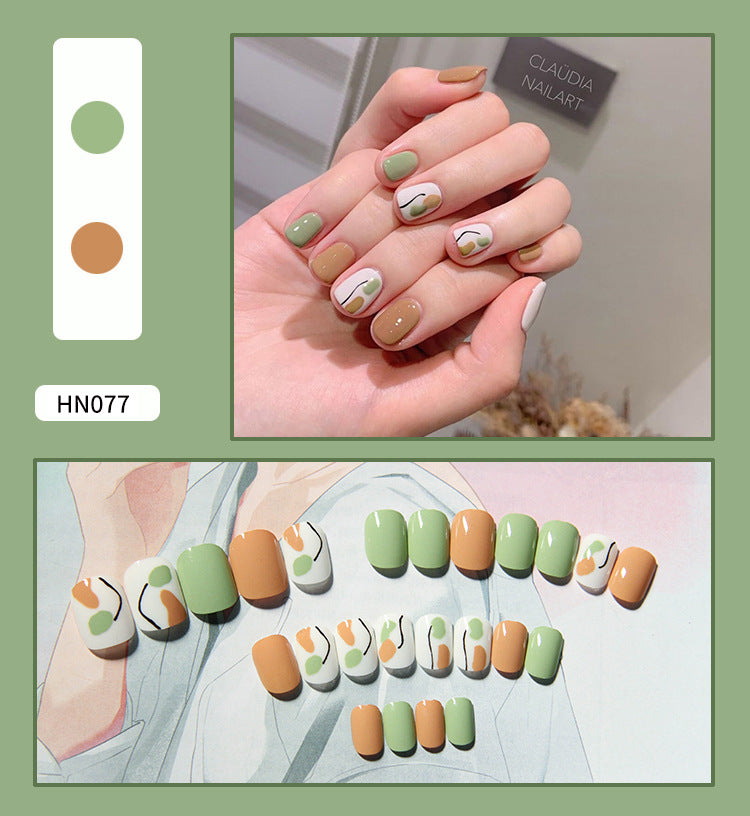 Fake Nail Art Patches - Wearable Nail Decorations for DIY Manicure