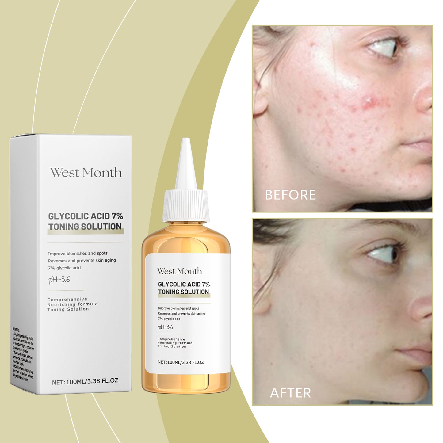 Moisturizing Facial Toner with Ginseng & Vitamin B5 - 100ml