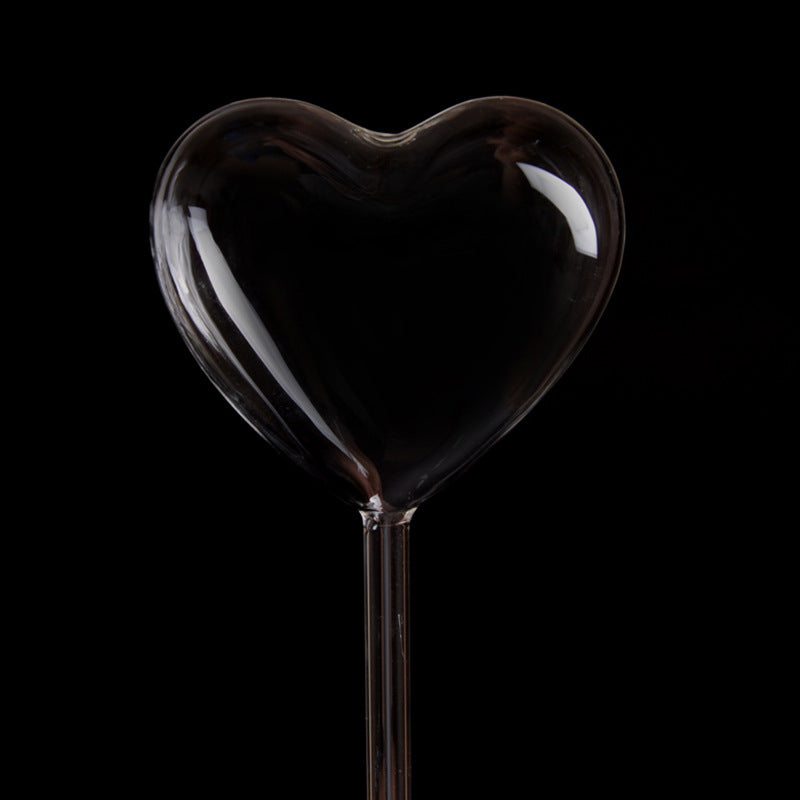 Love Heart Watering Device for Indoor Bonsai and Greenery - Customizable Glass Decor