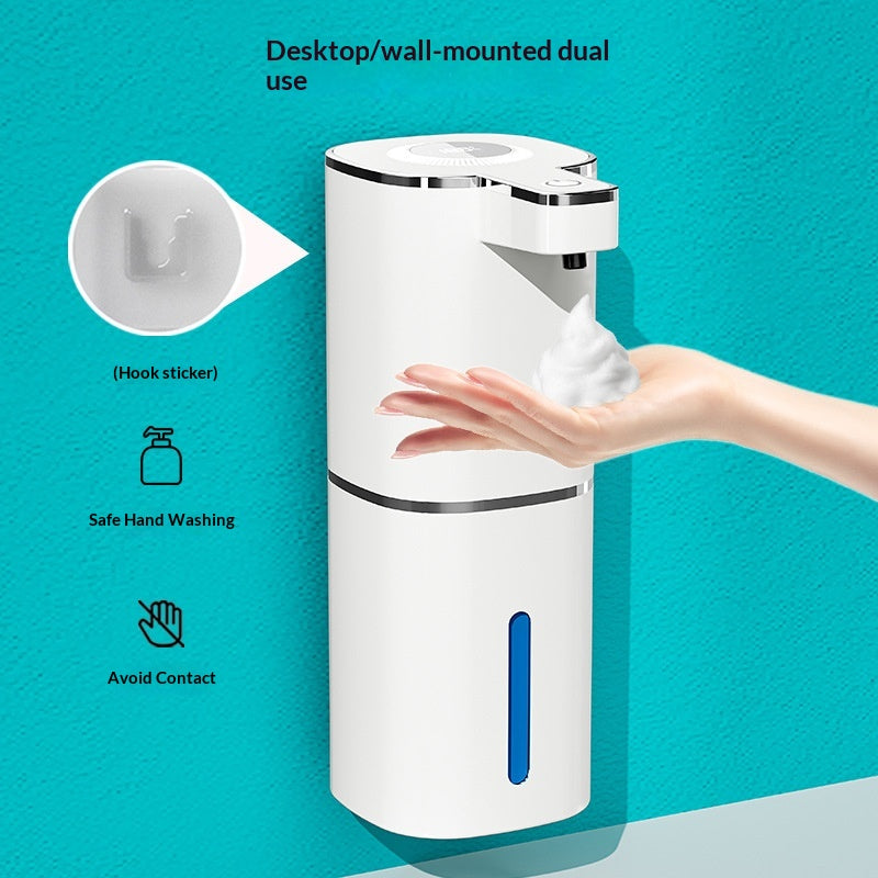 Induction Sink Soap Dispenser with Adjustable Battery-Powered Foam & Drip Styles