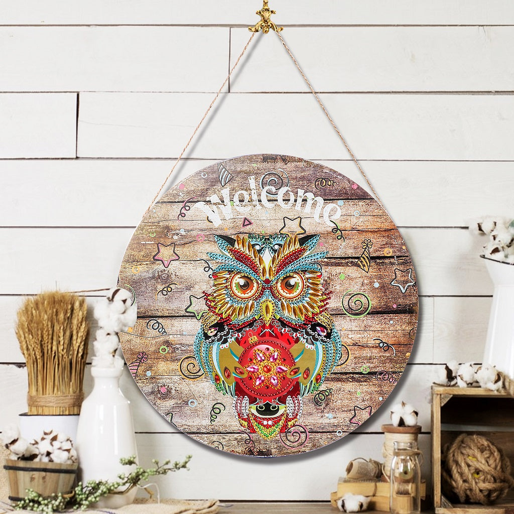Luminous Iron Sheet Decoration Welcome Sign for Home & Garden