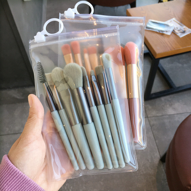 Mini Soft Makeup Brush Set with Storage Cases - Multiple Colors