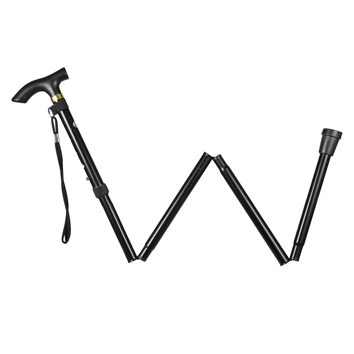 Adjustable Folding Walking Cane - Lightweight Aluminum Alloy