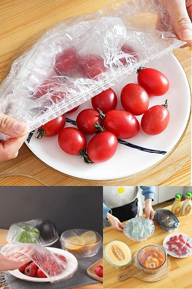 Food Storage Pot and Plate Covers Set - 100 Multi-Purpose Food Lids