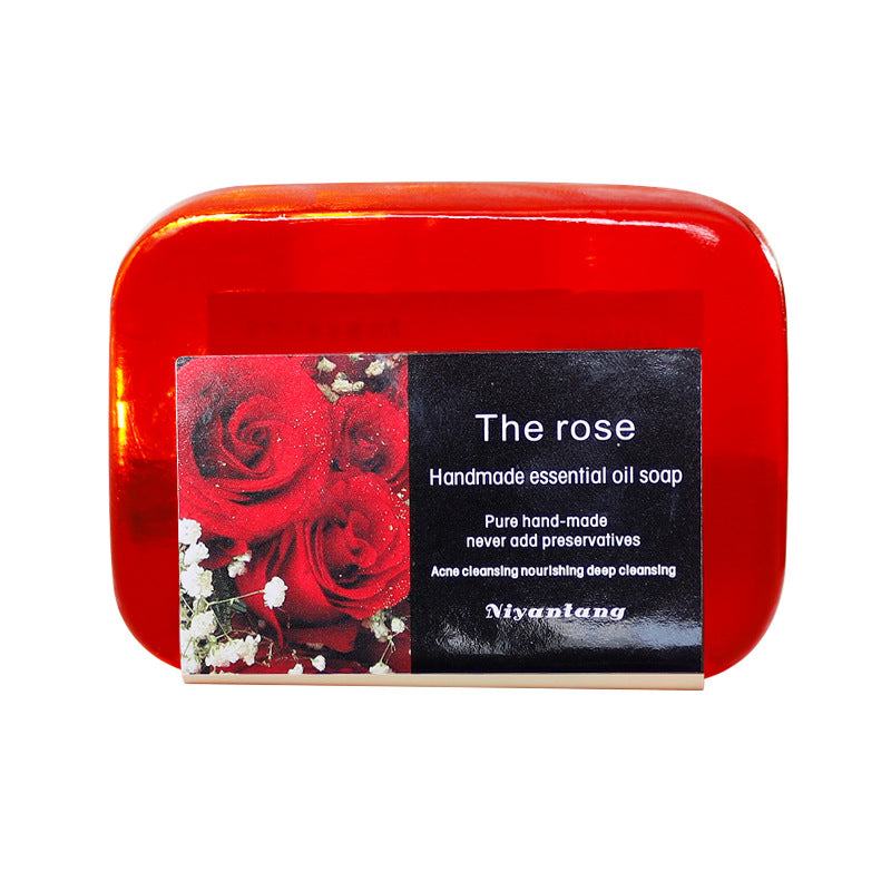 Handmade Rose Jasmine Essential Oil Soap - Brightening & Oil Control, 90g