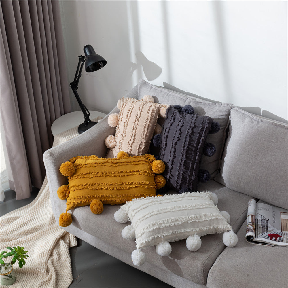 Rectangular Sofa Cushion Cover 30x50cm Lumbar Pillow Case Nordic Style