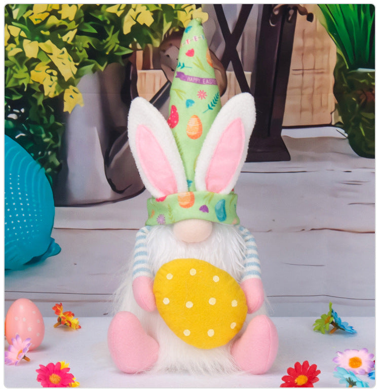 Easter Bunny Faceless Doll Decoration Small Gift for Holiday Festive Decor