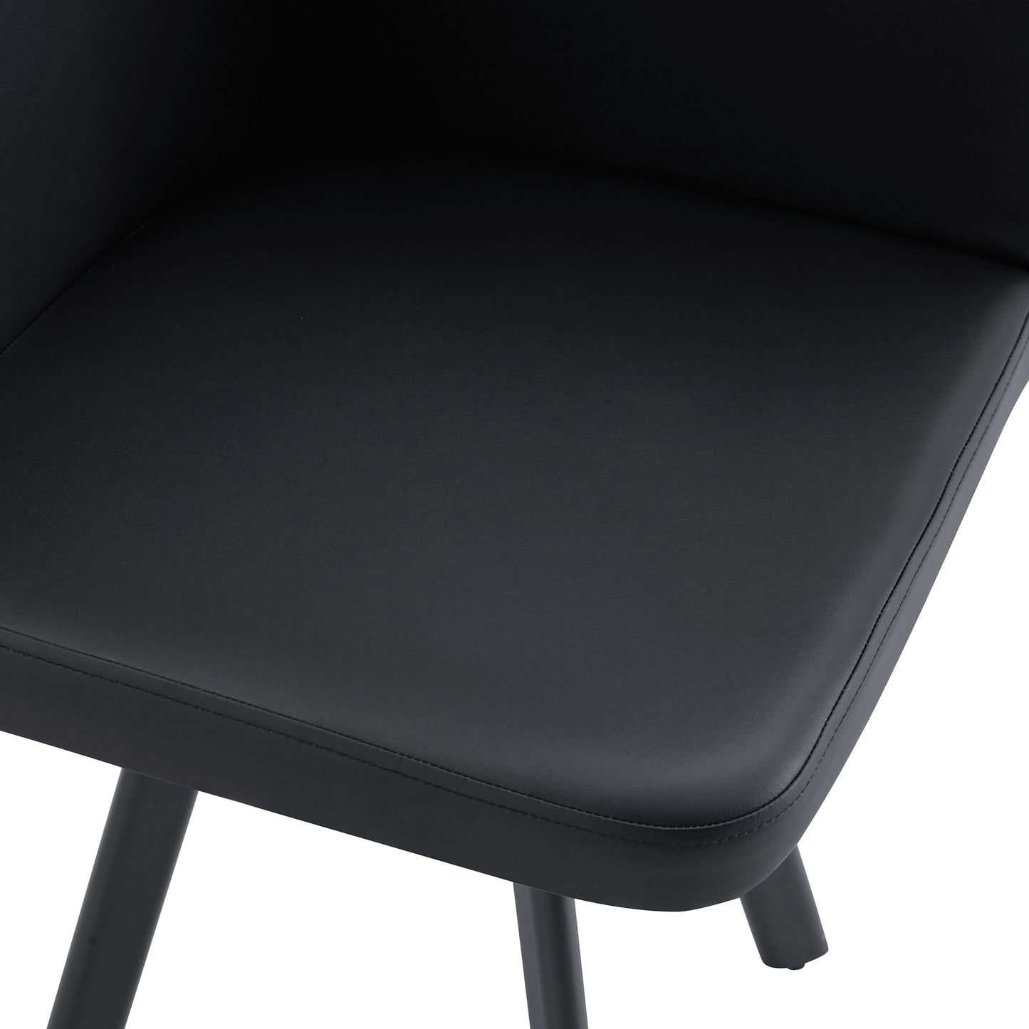 Modern Black PU Dining Chair - Set of 4 or More
