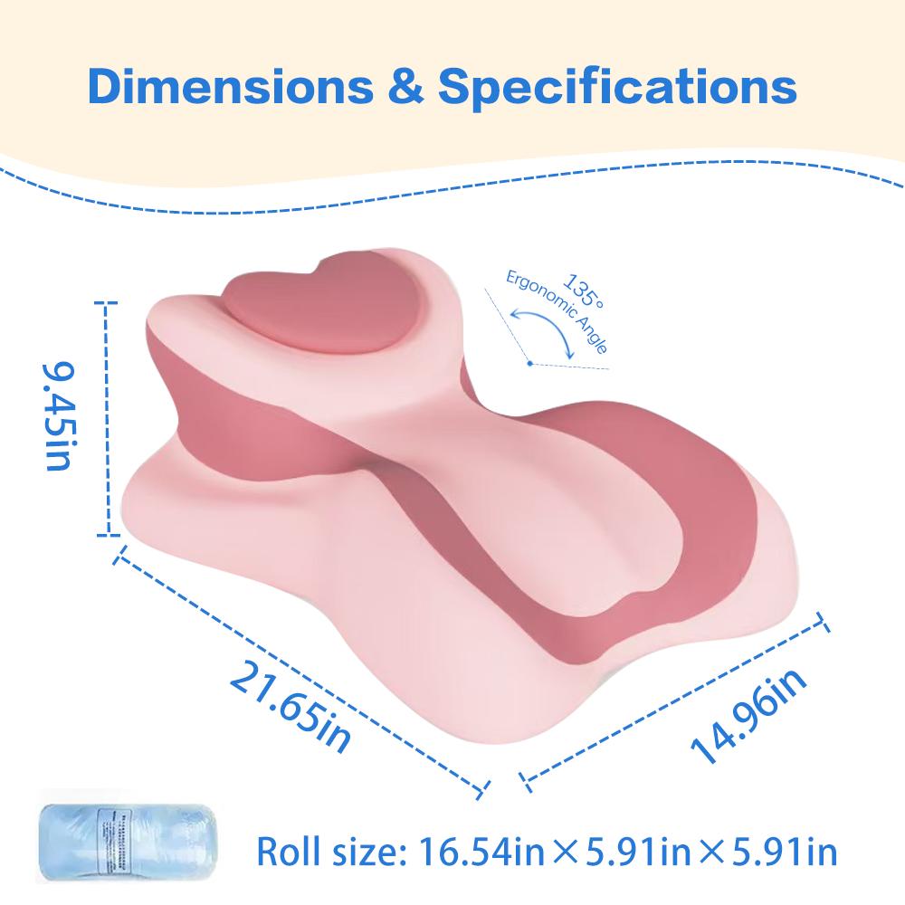 Ergonomic Heart-Shaped Memory Foam Chest Support Pillow