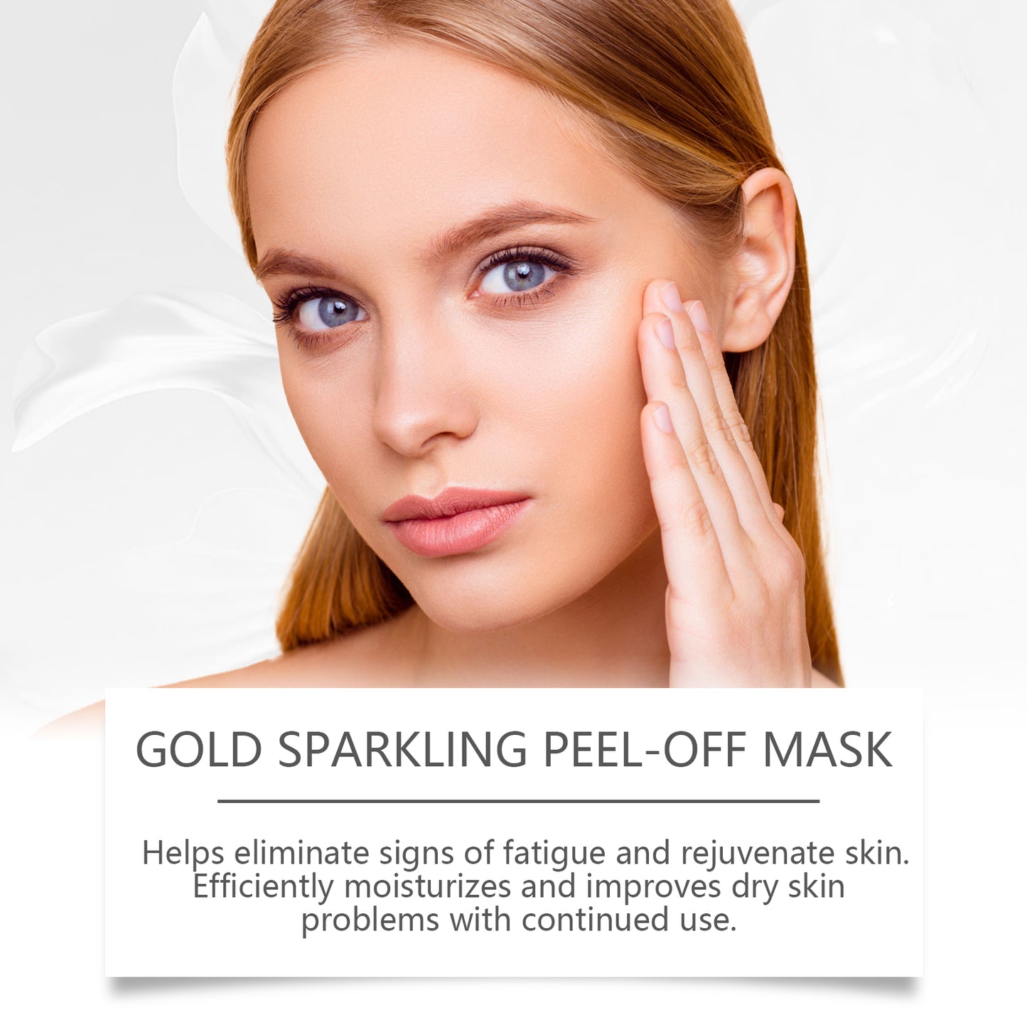 24K Gold Collagen Peel-Off Facial Mask - Deep Cleansing & Firming