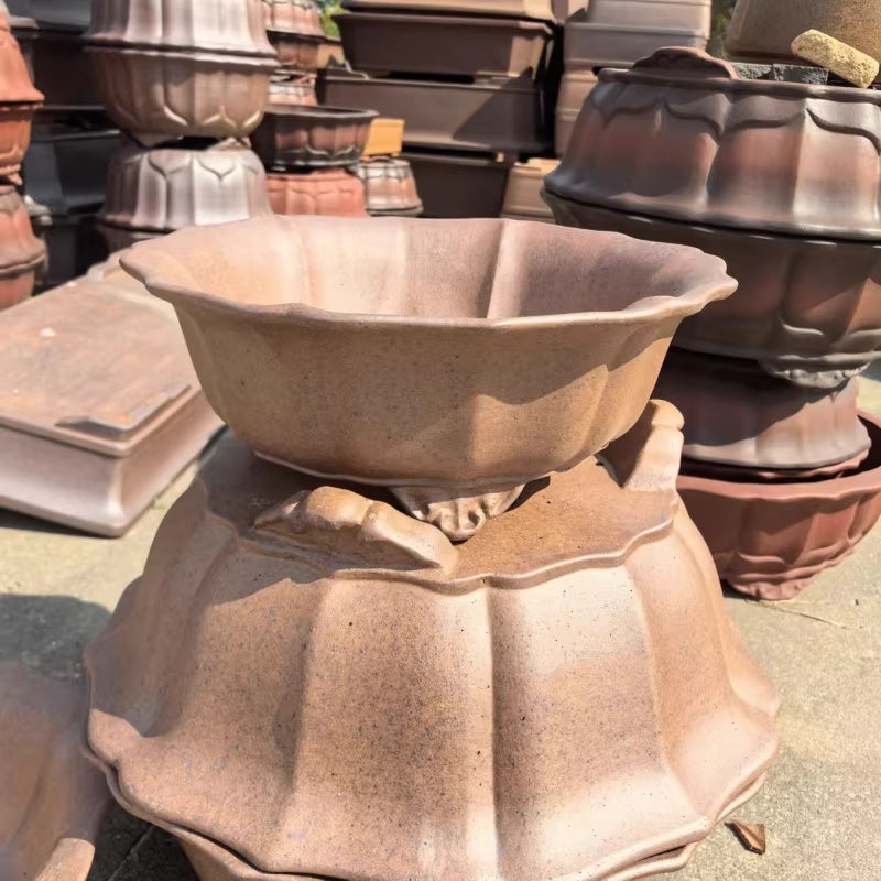 Ceramic Bonsai Pot Large 45cm Diameter Outdoor Plant Container