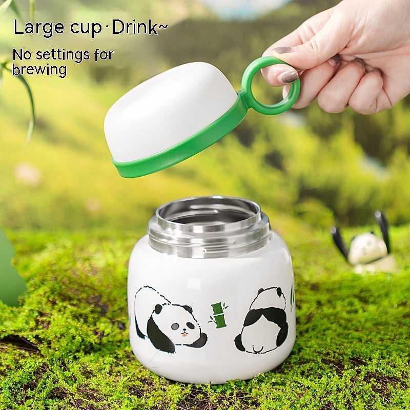 Insulated Panda Mug Stainless Steel Travel Water Cup Gift for Kids & Adults