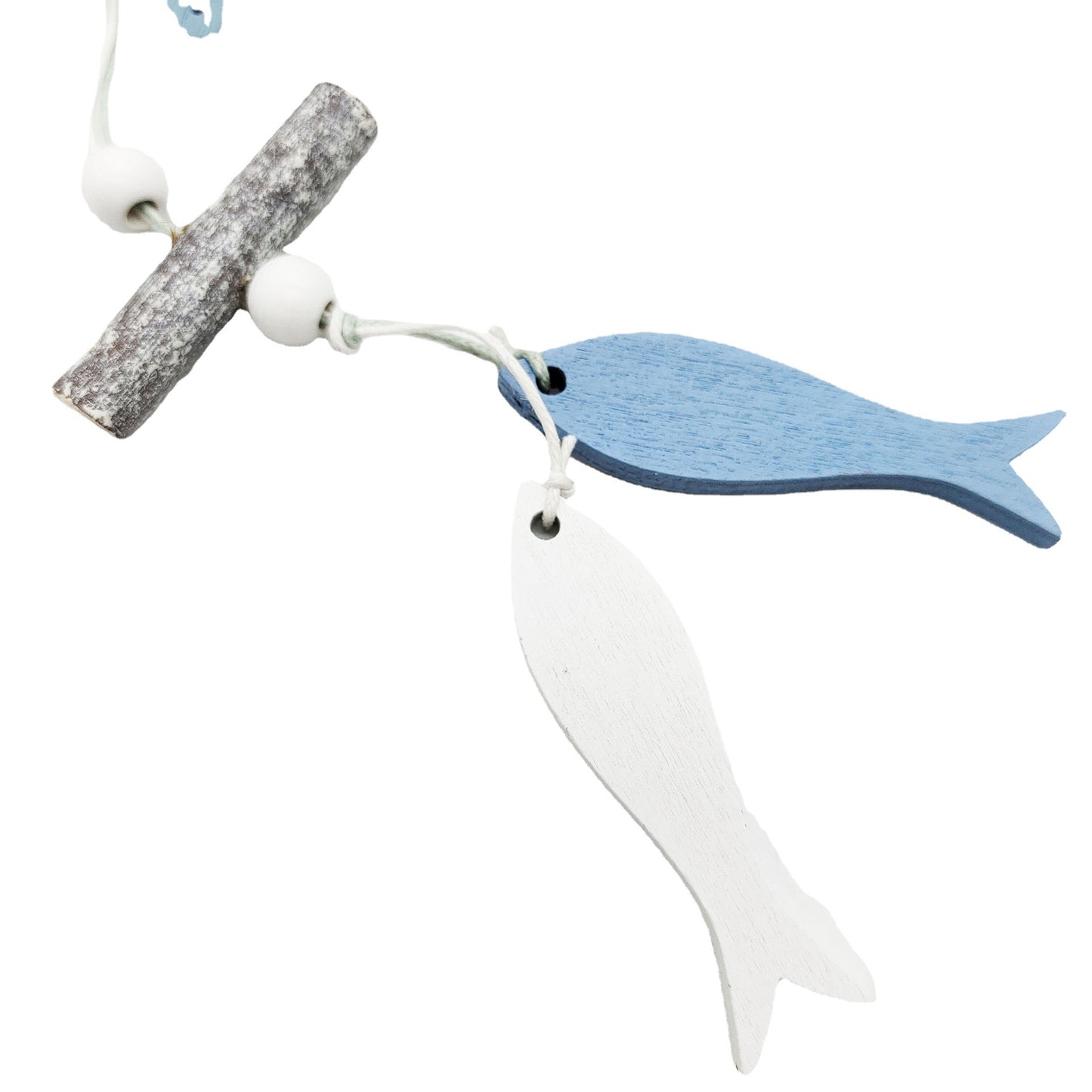 Mediterranean Wooden Pendant Decor - Starfish, Scallop & Round Shell Styles