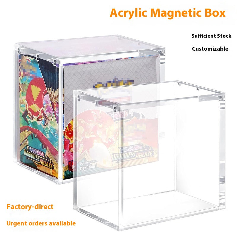 Acrylic Display Magnetic Dustproof Storage Box - Multiple Sizes & Quantities