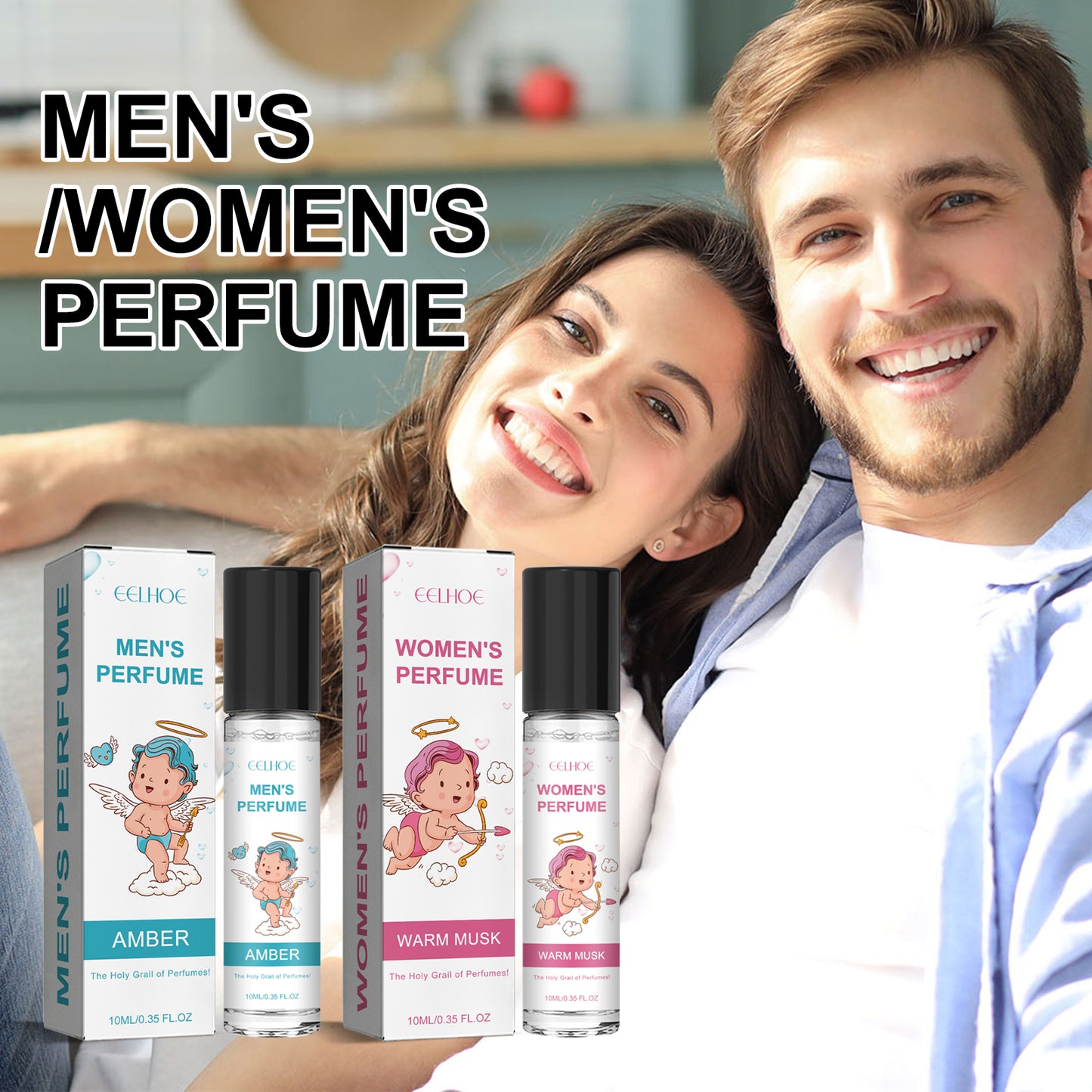 Cupid Roll-On Perfume - Long-Lasting Natural Niche Fragrance for Men