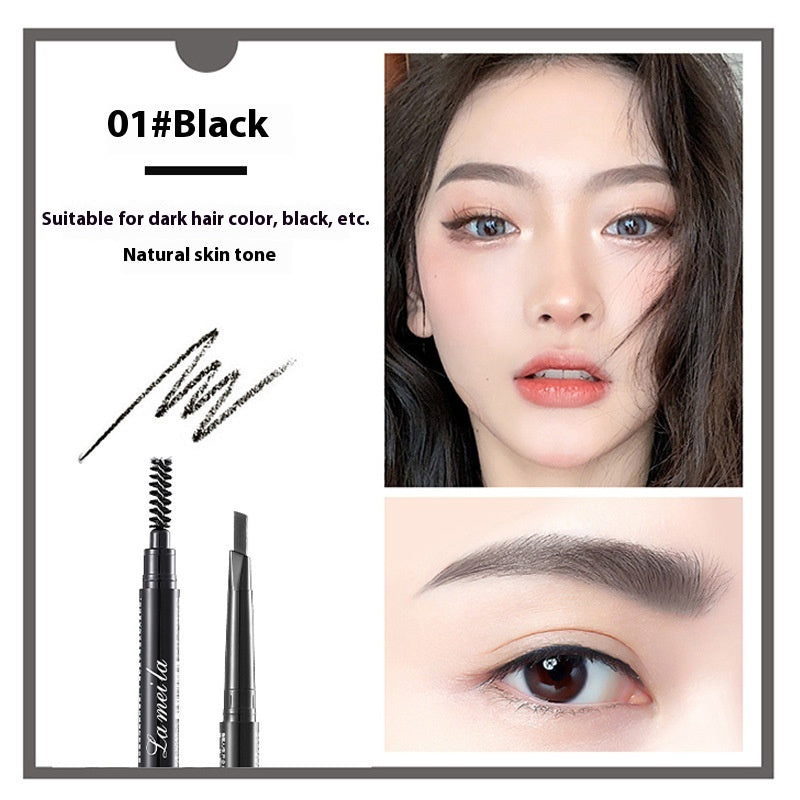 Waterproof Double-Headed Eyebrow Pencil - Natural Long-Lasting Makeup Tool