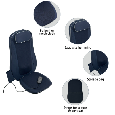 Shiatsu Back Massager with Kneading & Heating - Dark Blue
