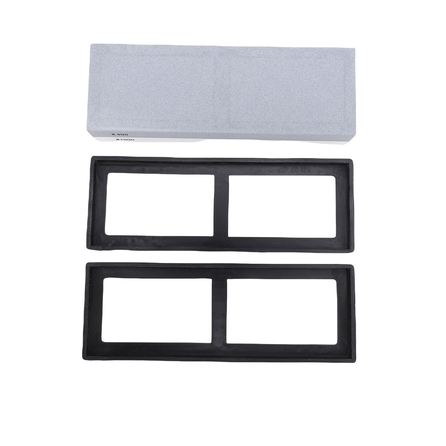 Dual Sided Sharpening Stone - 400/1000 Grit Whetstone with Anti-Slip Base