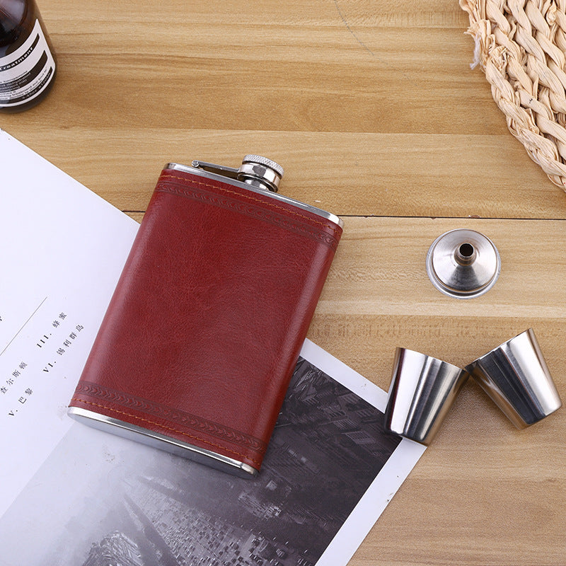 Stainless Steel Wine Bottle Carrier - Portable Outdoor Carry-On