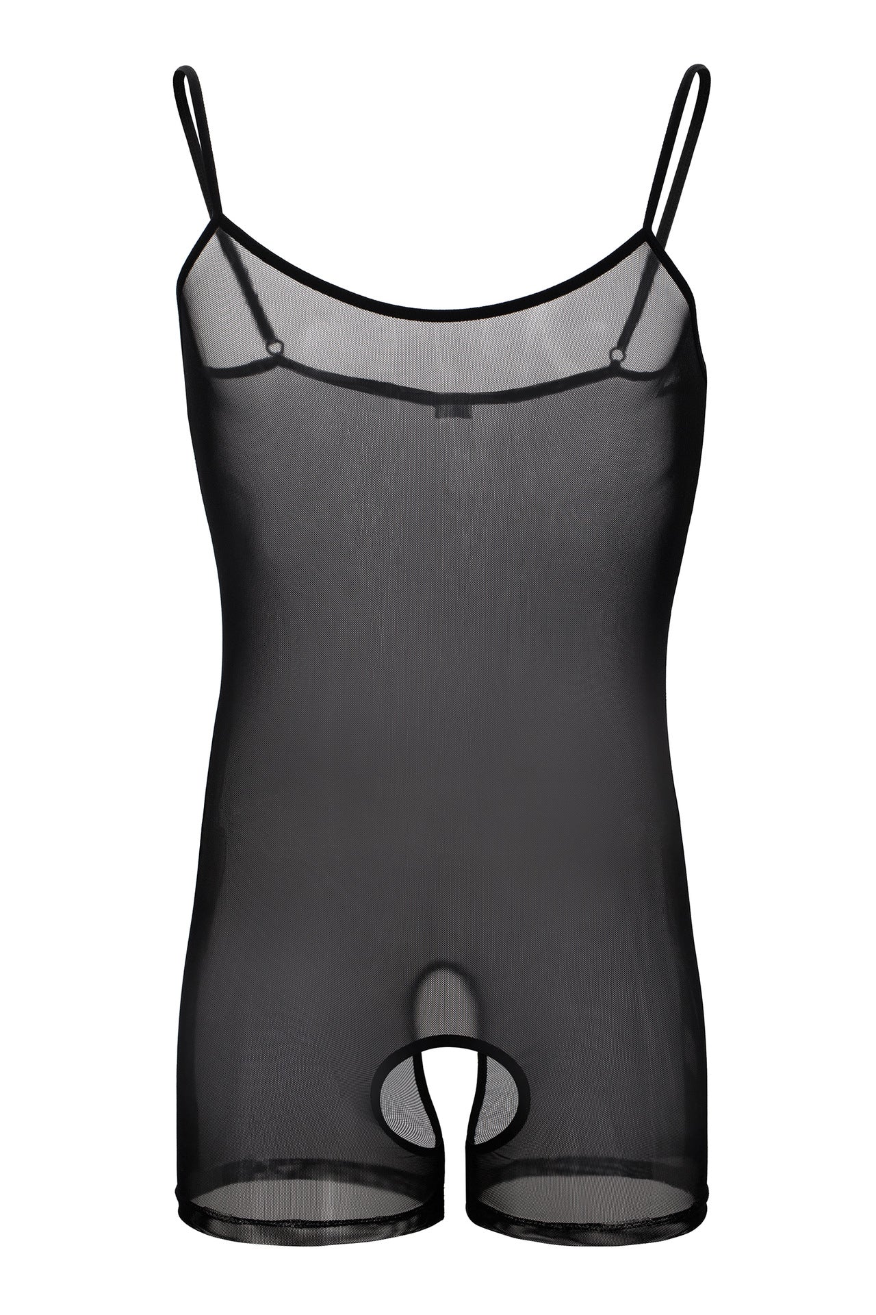 Unisex Mesh Open-Hole Vest - See-Through Lingerie for Adult Wear