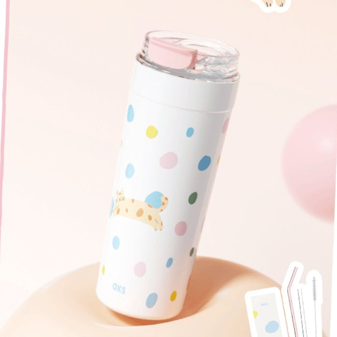 Large-Capacity Stainless Steel Girls Cup with Color Options - 550ml