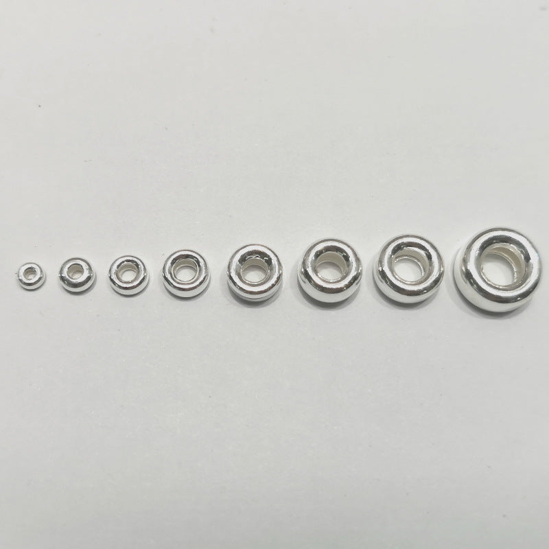 925 Sterling Silver Spacer Beads for Jewelry Making - Water Bubble Style, Multiple Sizes