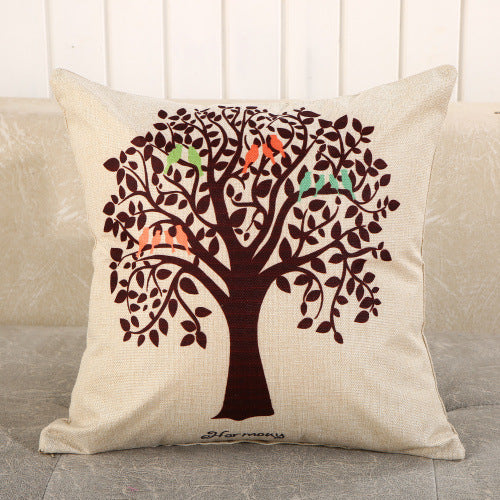 Decorative Cartoon Print Pillow Covers & Cushions for Sofa Bed Bedroom