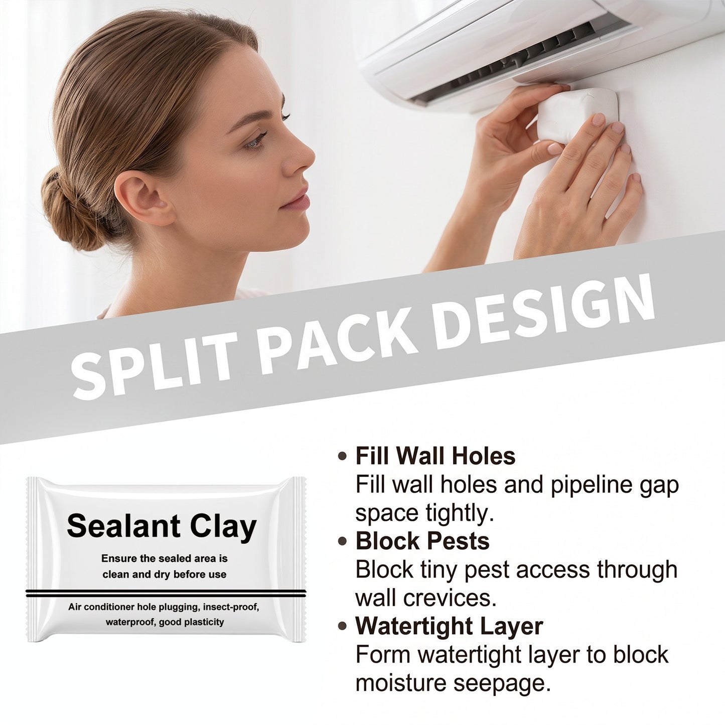 Sealing Compound for Cracks Between Wall Openings and Air Conditioning Ducts - 30g