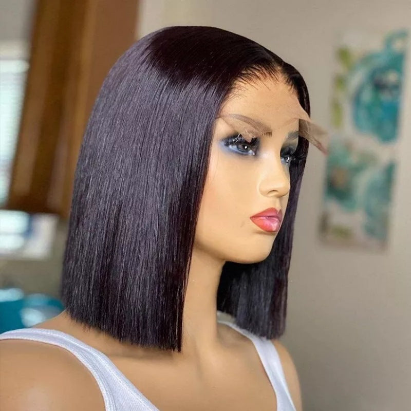 Real Lace Human Hair Wig - Natural Style, Multiple Sizes & Densities
