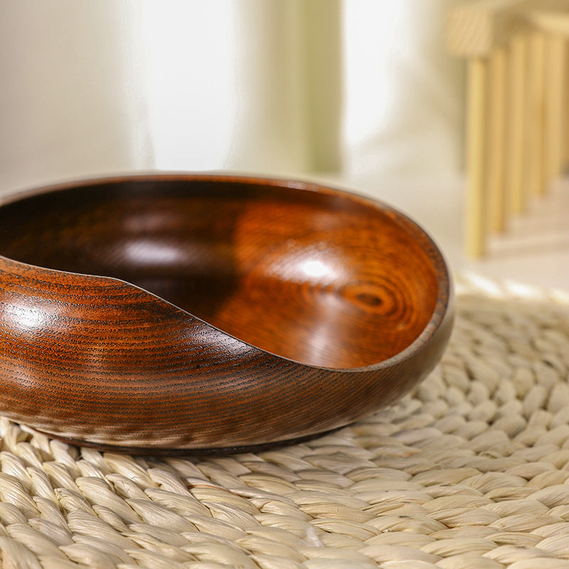 Wooden Cat Food Bowl - Sour Jujube Wood Large Capacity & Stylish Design