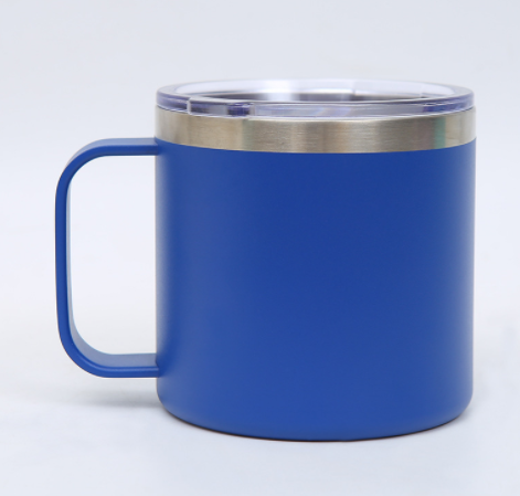 304 Stainless Steel Mug with Double Cover - 14oz Travel Drinkware