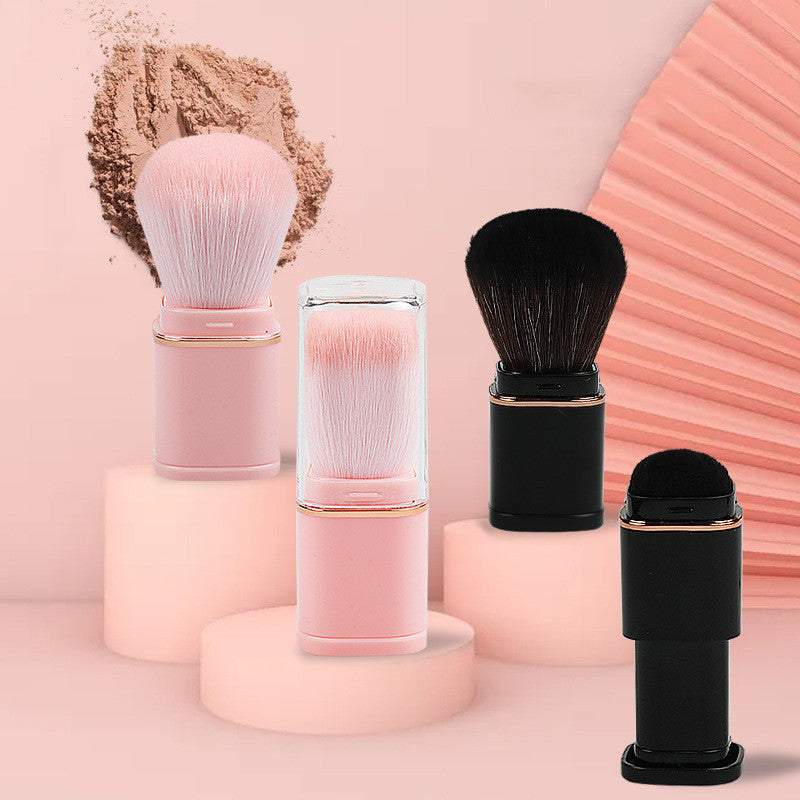Portable Retractable Makeup Brush - Single Head Powder Blusher Brush