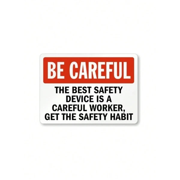 Weatherproof Metal Safety Warning Sign for Indoor & Outdoor Use