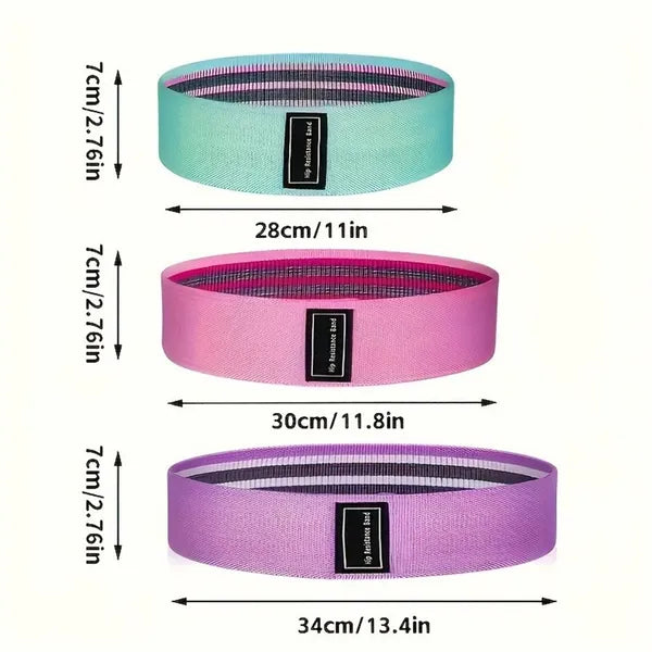 Resistance Bands for Yoga & Fitness - Home Stretching Set