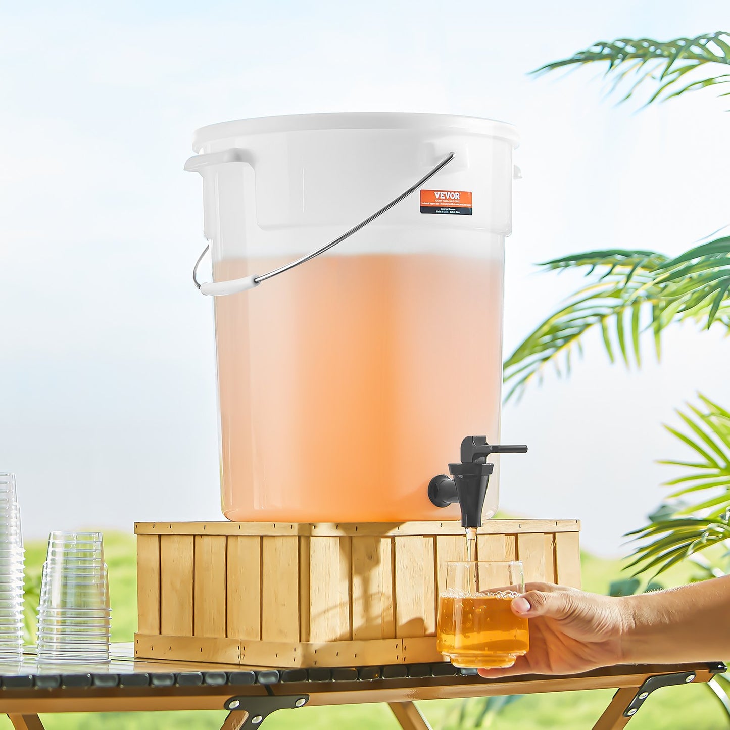 5 Gallon Beverage Dispenser with Spigot - 2 Pack