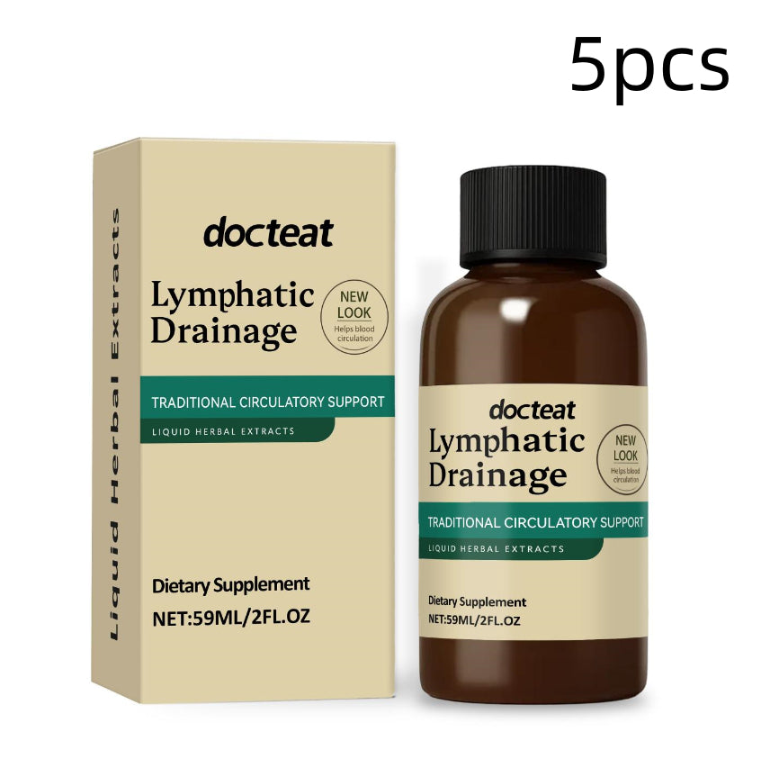 Lymphatic Drainage Support Liquid Drops - Herbal Extract, 2 FL OZ