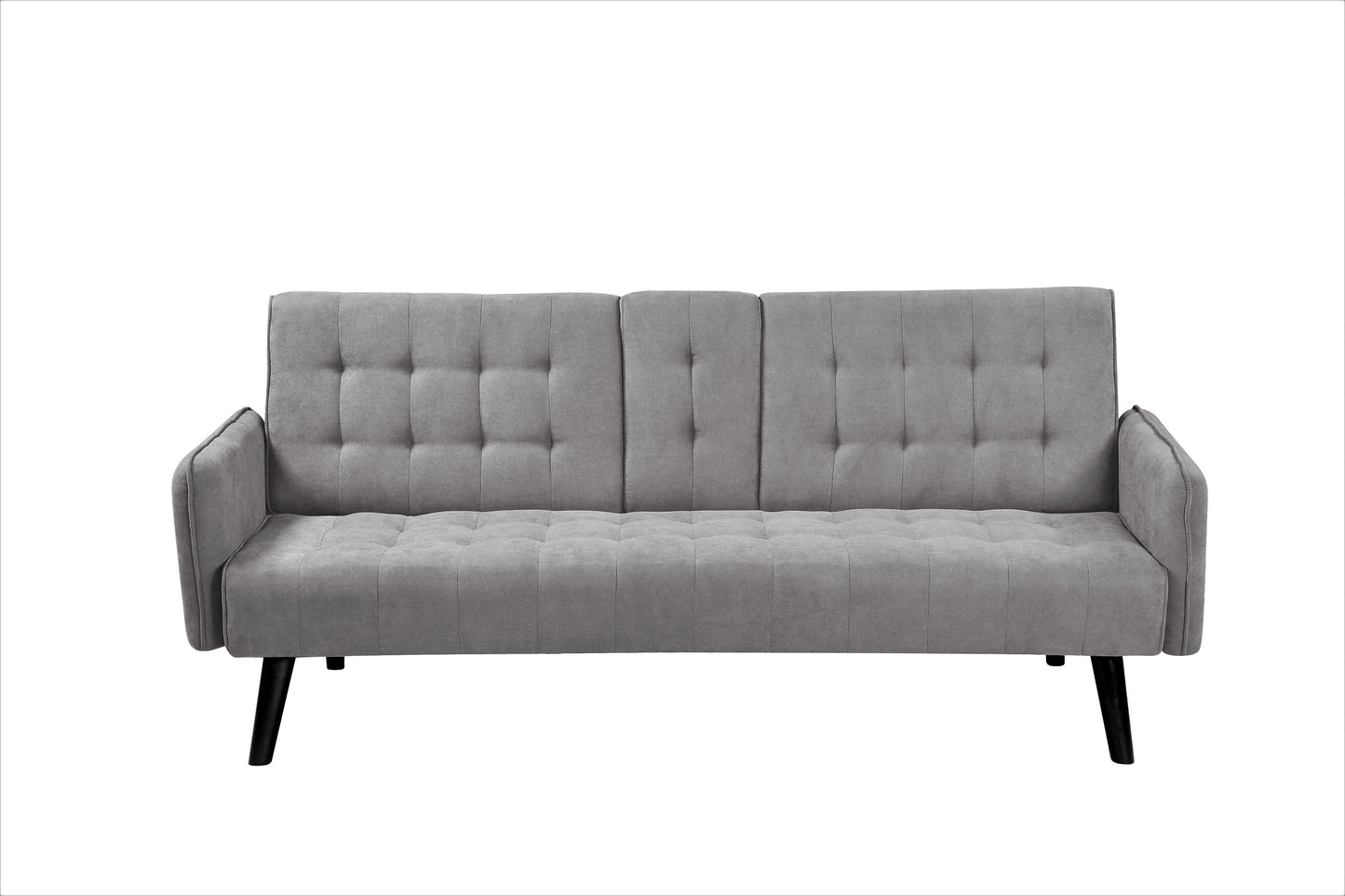 72 Sleeper Sofa Bed - Convertible Folding Backrest To Full With Cup
