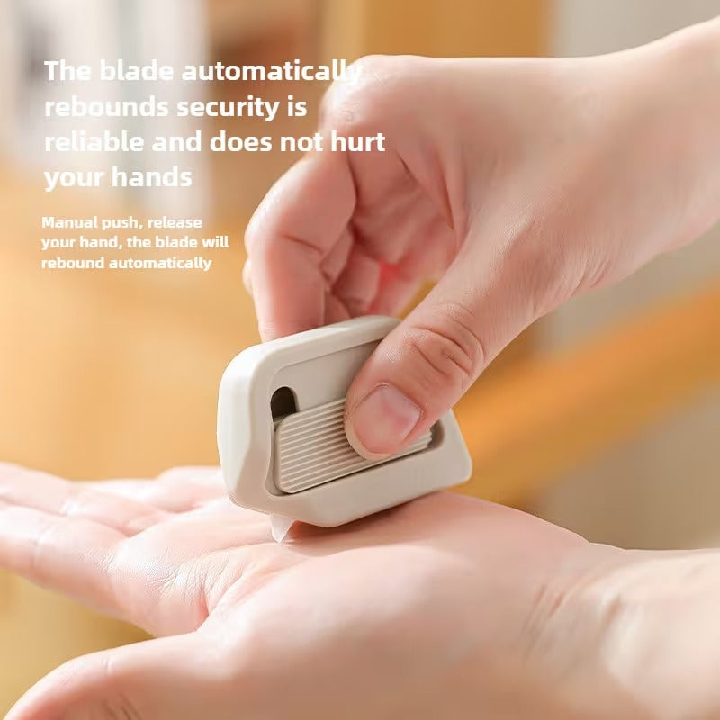 Automatic Retractable Box Knife with Magnetic Ceramic Blade